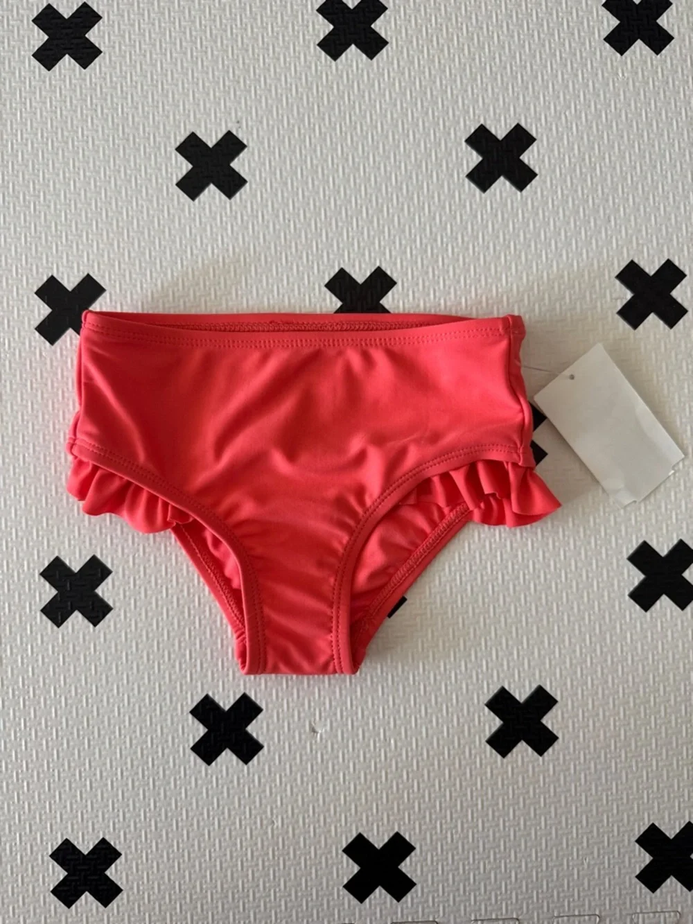 Tucker + Tate Girls' Ruffle Bikini Bottoms in Coral Pink size 24m
